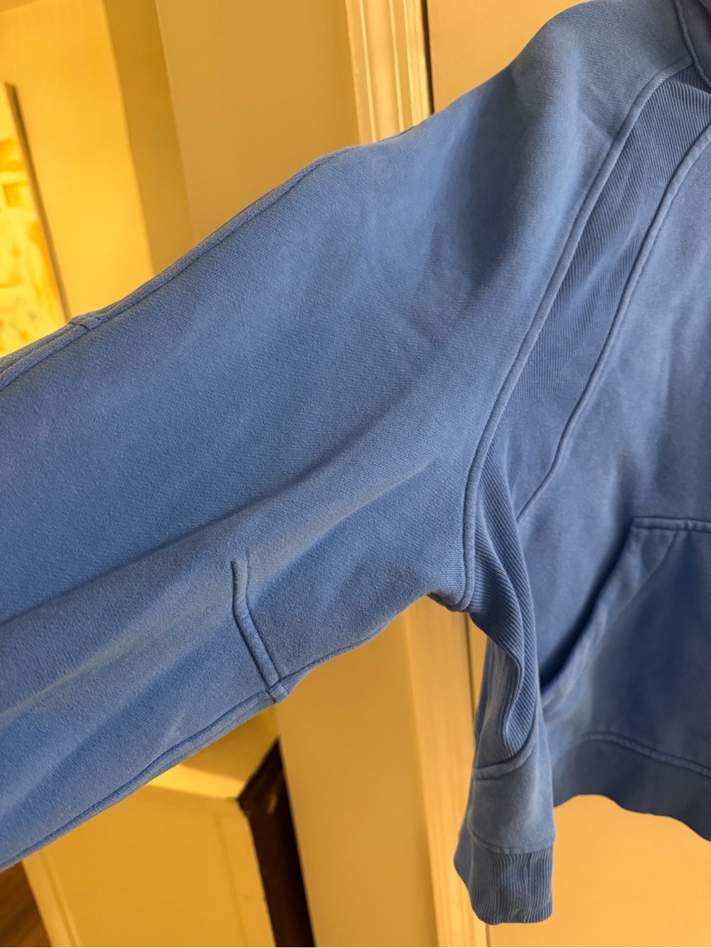 Lululemon Cropped Blue Half-Zip Scuba - Picture 5 of 5